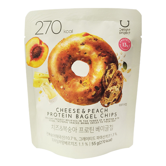 올리브영 치즈복숭아 프로틴베이글칩