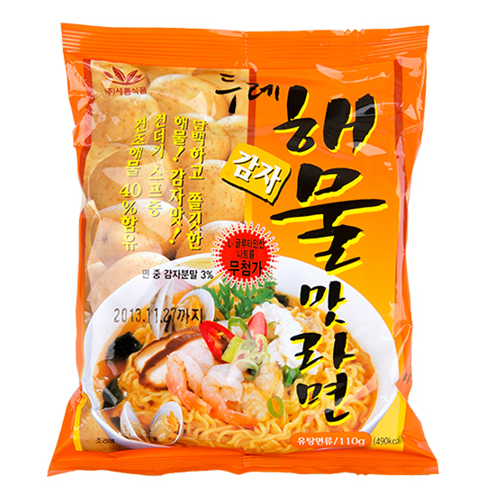 두레감자해물맛라면