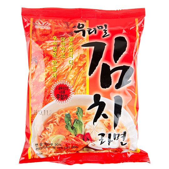 우리밀김치라면
