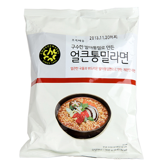 초록마을 얼큰통밀라면